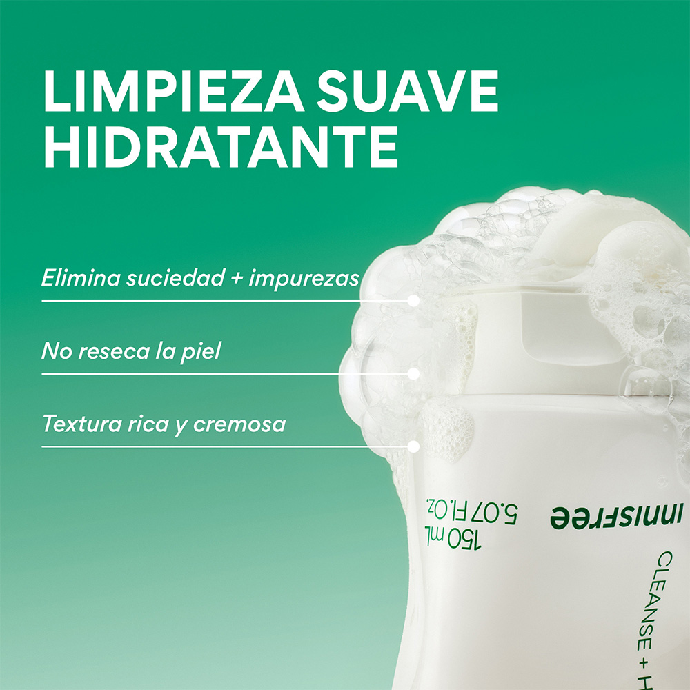 SULFATE-FREE GREEN TEA AMINO ACID CLEANSING FOAM (ESPUMA LIMPIADORA DE T&Eacute; VERDE Y AMINO&Aacute;CIDOS)
